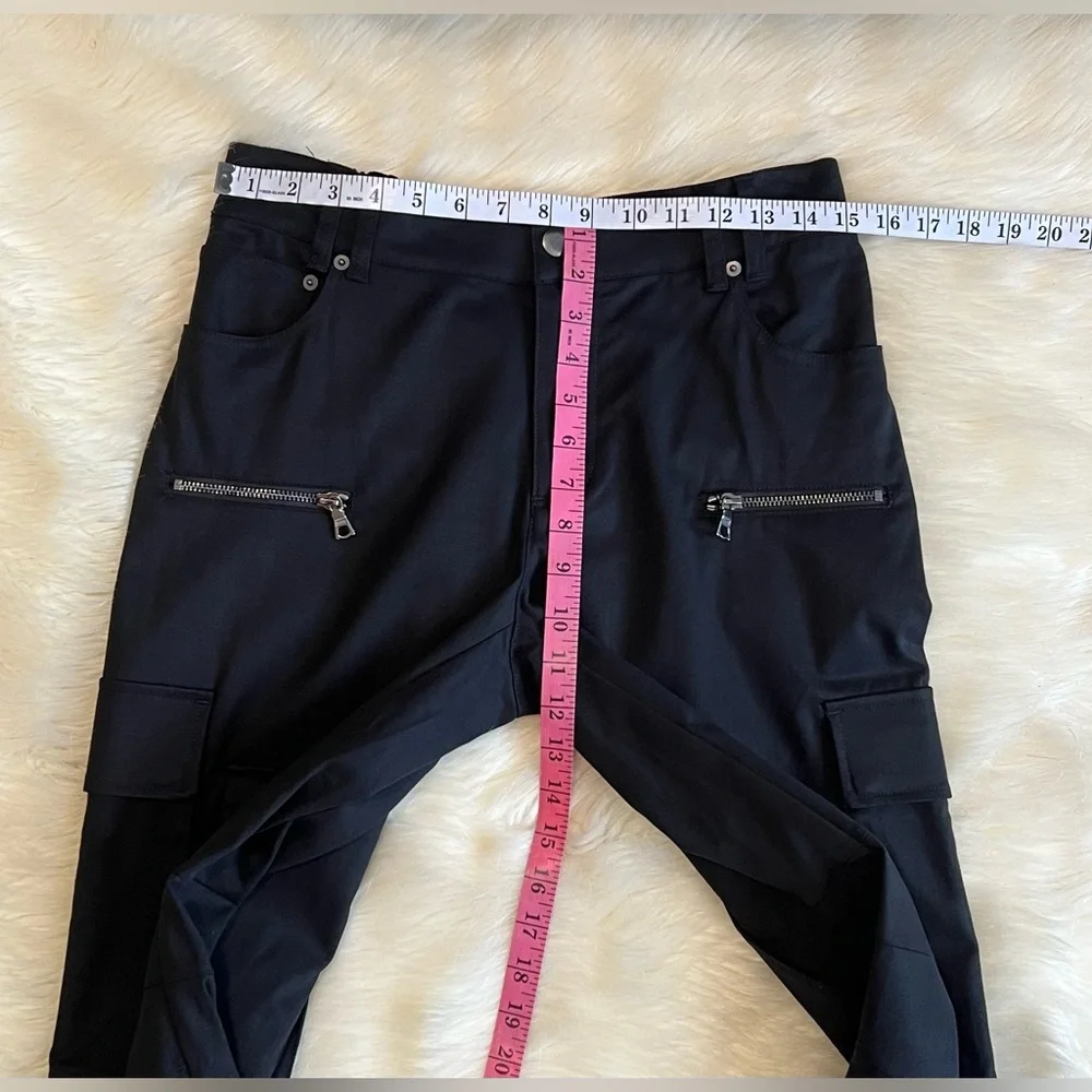 🆕 Alice + Olivia AKERS OVERSIZED CARGO PANT COLOR Black Sz 6 - Picture 11 of 16